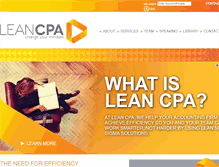 Tablet Screenshot of leancpa.net